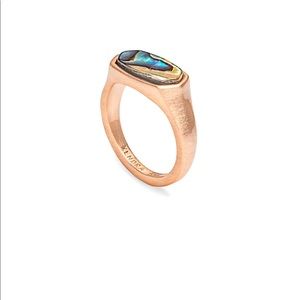 NWOT!!! Kendra Scott rose gold abalone shell ring